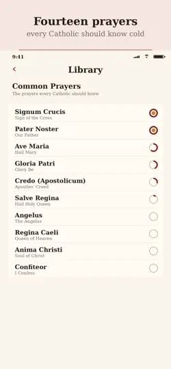 Скриншот Oremus Latin на iPhone 2