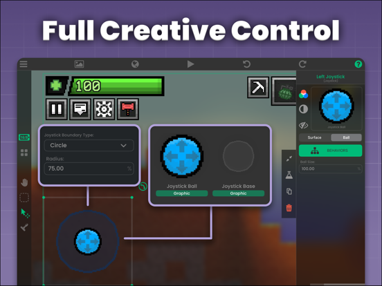Screenshot #6 pour hyperPad Visual Coding on iPad