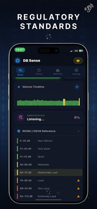 DB Sense- Sound Level Meter Screenshot 2 of 7