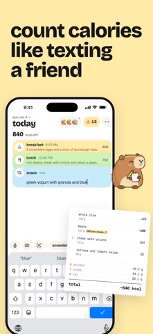 capi: food journal screenshot 1