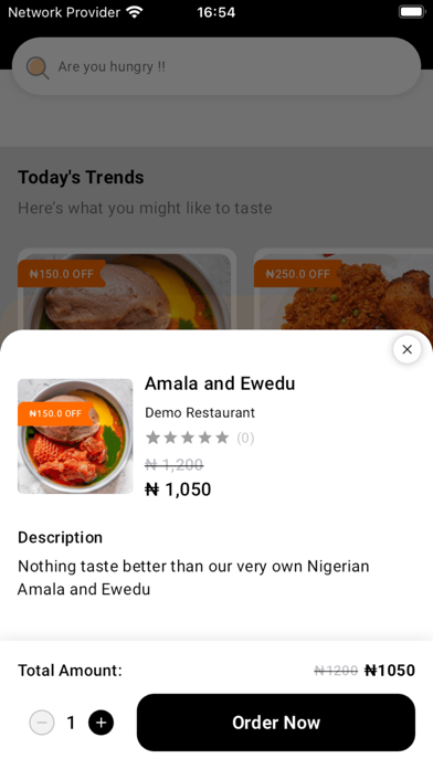 FOOD RUSH - Food Delivery Screenshot