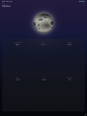 Latitude: Night Sky iPad screenshot