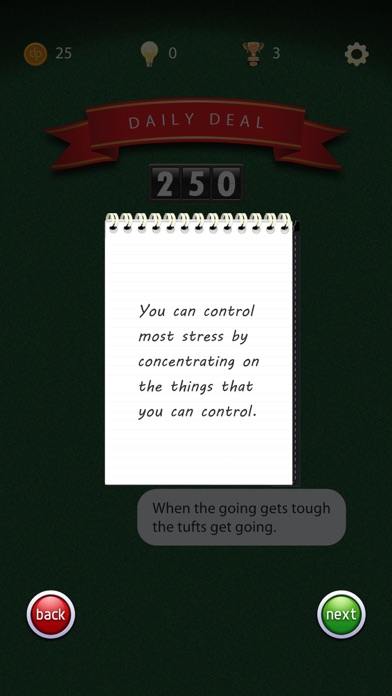 DOUBLE PLAY Word Solitaire Screenshot 9 of 10
