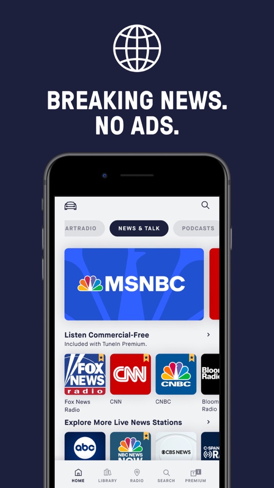 #4. TuneIn Radio: Music & Sports (iOS) Podle: TuneIn
