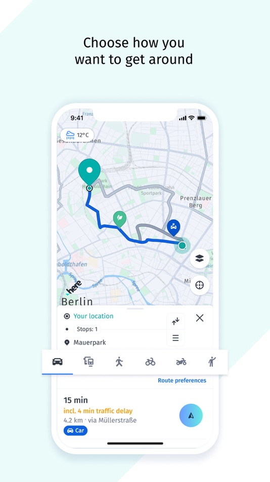 #4. HERE WeGo Maps & Navigation (iOS) Podle: HERE Europe B.V.