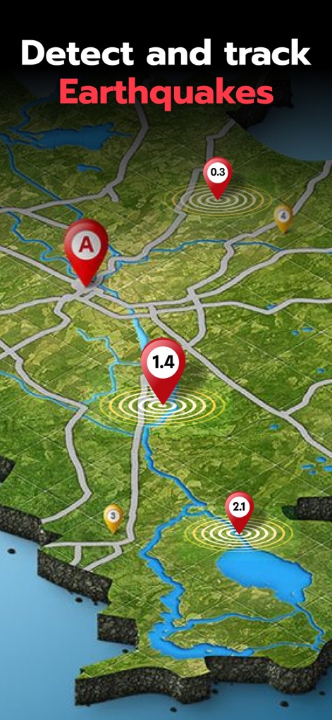 Track Earthquake: Map & Alerts - Weather App | MWM