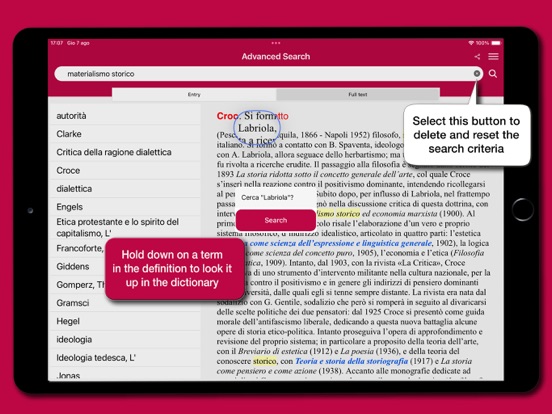 le Garzantine - Filosofia iPad screenshot