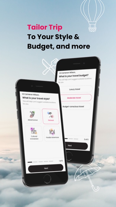 Screenshot 4 of Lumi - AI Trip Planner App