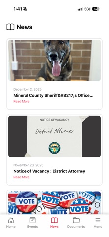 Mineral County iPhone screenshot