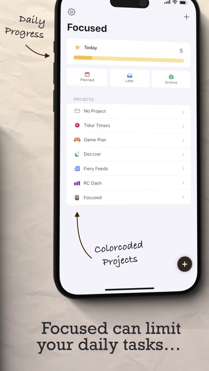 Focus: Task Calendar