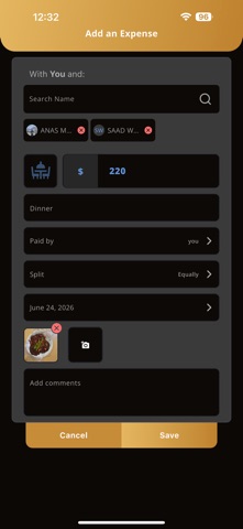 Ninja Expense Splitter screenshot