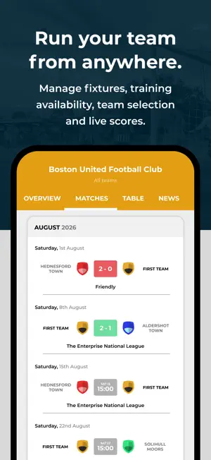Pitchero screenshot 2