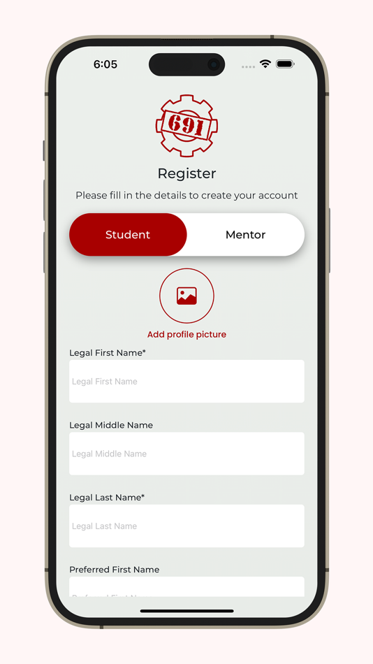 #1. Project 691 Robotics Portal (iOS) Podle: Aaron Dolgin