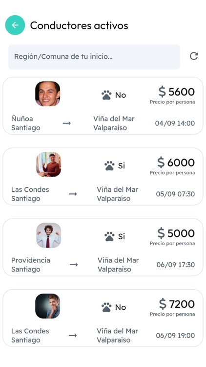 Tramo - Viajes compartidos