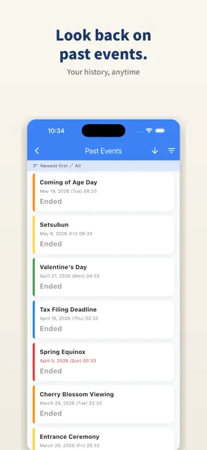 Eventick - Countdown & Events screenshot 2