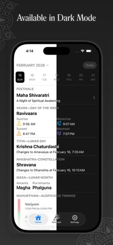 Hindu Calendar - Masa iPhone screenshot