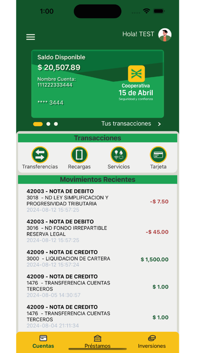 Mi15Movil Screenshot