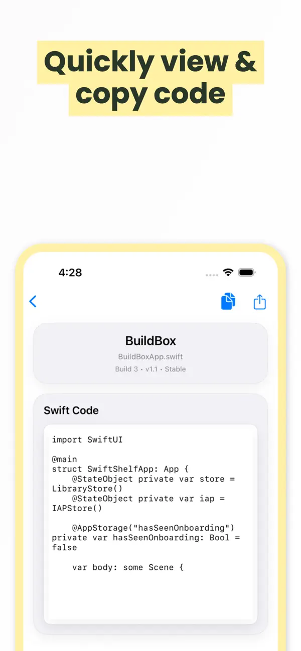 #5. Save Code: BuildBox (iOS) 由: Dimitry French