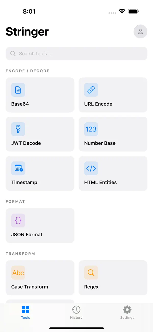 #1. Stringer - Text Tools (iOS) Ved: Christopher Ciampoli