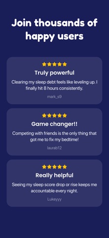 8hours: Reach Sleep Target iPhone screenshot