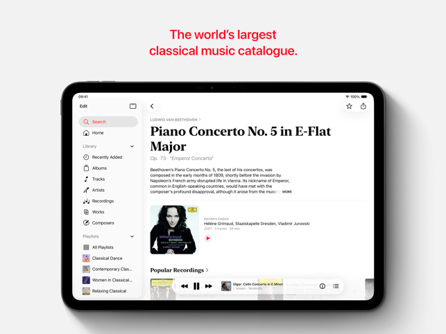 Apple Music Classical תמונות מסך