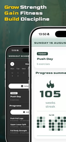 Virtus Athlete Gym Workout Log screenshot
