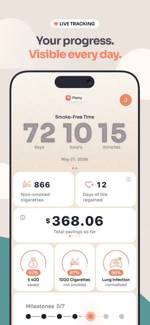 Quit Smoking, Smoke Free Flamy screenshot 2