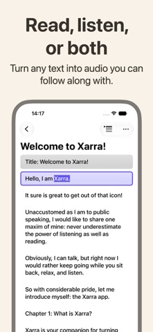Xarra: Read, Listen, Focus Screenshot 1 of 10