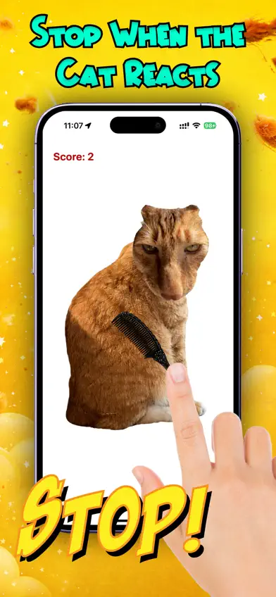 Brush Orange Cat Challenge screenshot 2