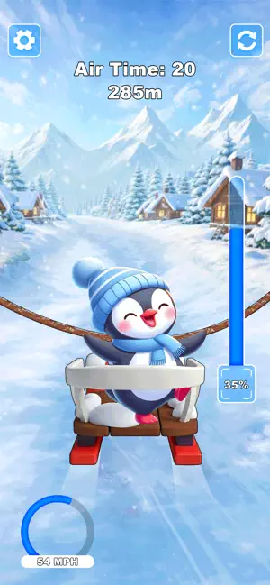 Sled Snow Surfers Slide Game screenshot 1