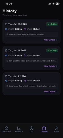BodyForge AI: Body Tracker Screenshot 3 of 7