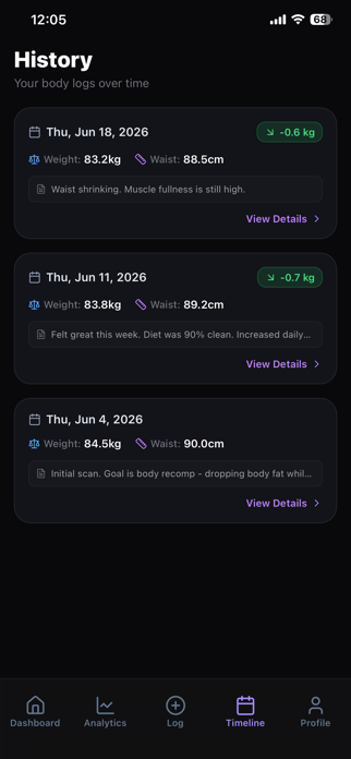 BodyForge AI: Body Tracker Screenshot 3 of 7