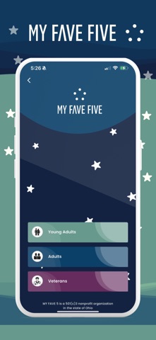 MY FAVE FIVE - Support Network Screenshot 2 of 8
