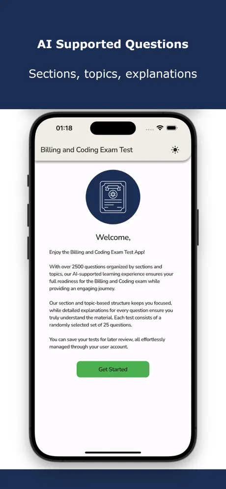 Billing and Coding Exam Test Screenshot 2