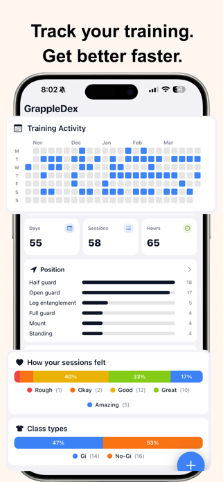 GrappleDex: Your BJJ Tracker Screenshot 1 of 5