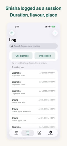 Nasma: Quit Smoking + Shisha iPhone screenshot