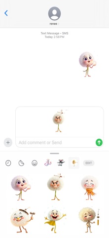 Twirling Dandelion Stickers screenshot