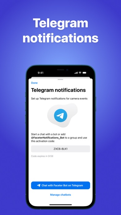 Faceter Video Surveillance iPhone screenshot 6 - Photo & Video app