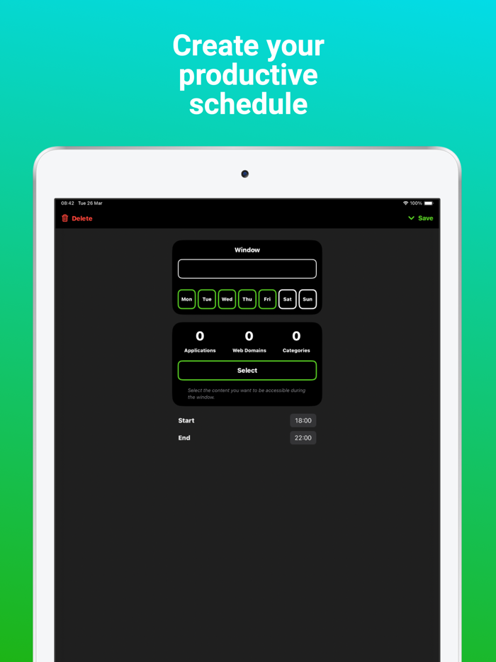 Tempozi Limit Distractions