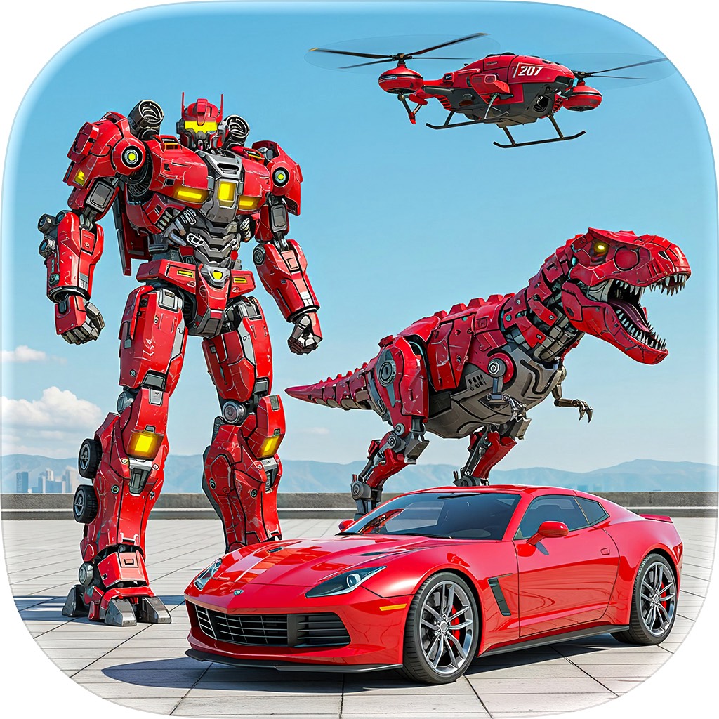 Apple App Store cover for Robot Games - Mech War Games