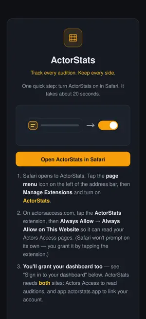 ActorStats Sync screenshot 4
