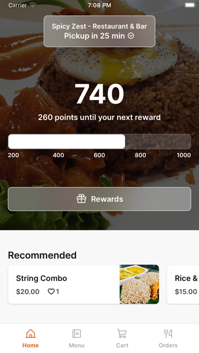 Spicy Zest iPhone screenshot 1 - Food & Drink app