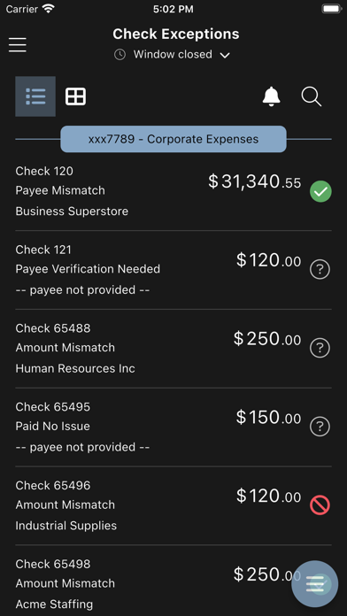 Nevada State Bank Positive Pay iPhone screenshot