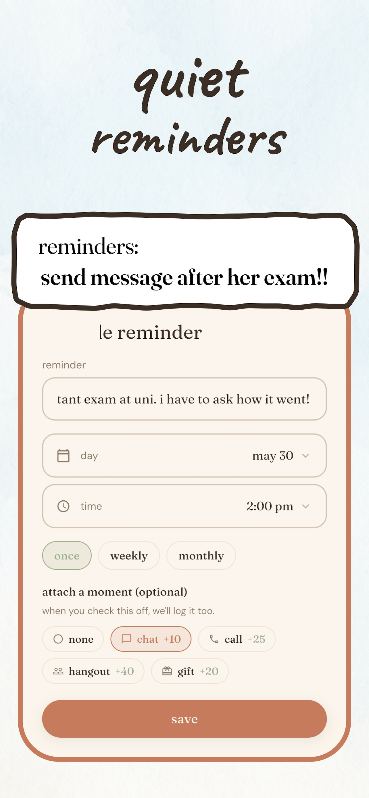Buddies: Friendship Tracker