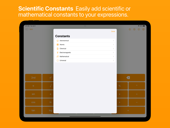 Calculi: Scientific Calculator iPad screenshot 9 - Utilities app
