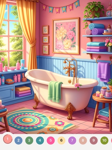 Chill Color - Paint by Number iPad screenshot