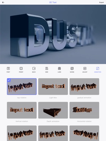3D Text-AI Word Art Font Maker iPad screenshot