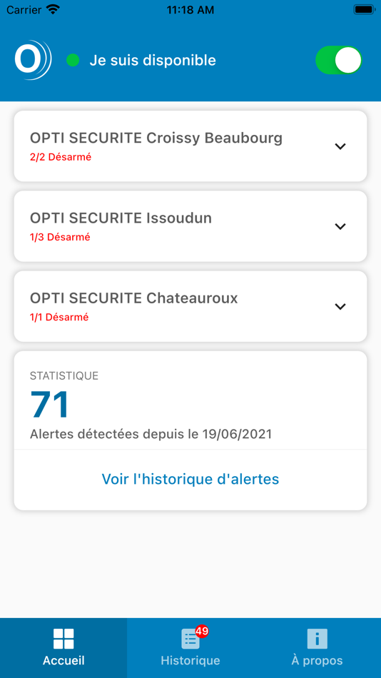 #2. OPTI SECURITE (iOS) 由: OPTI SECURITE