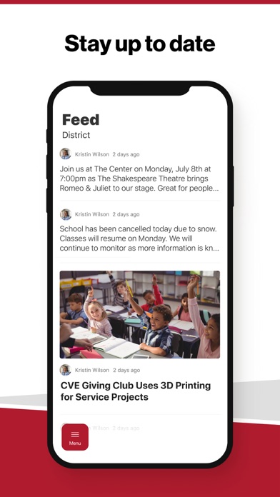 Cumberland School District, WI Screenshot