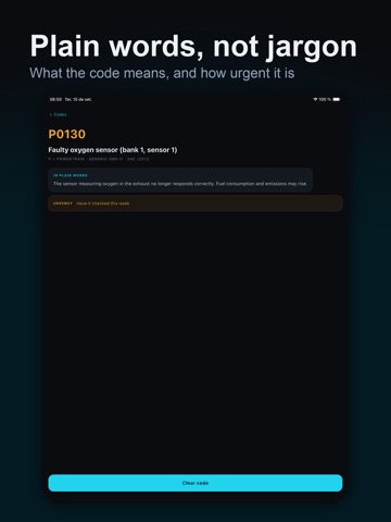 Klaro: OBD2 Car Scanner iPad screenshot